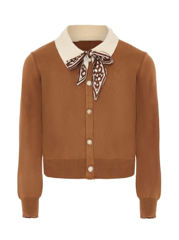 NAEMI Damen Cardigan in Coffee
