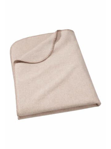 Hessnatur Hessnatur Softfleece Decke aus reiner Bio-Baumwolle in goldsand