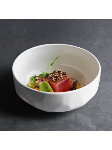 Seltmann Weiden 6er Set Foodbowls Sento Relief Barcode in Weiß ø 20 cm