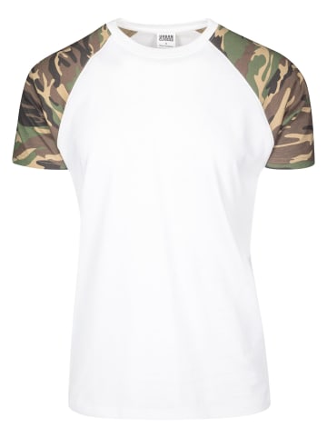 Urban Classics T-Shirts in wht/woodcamo