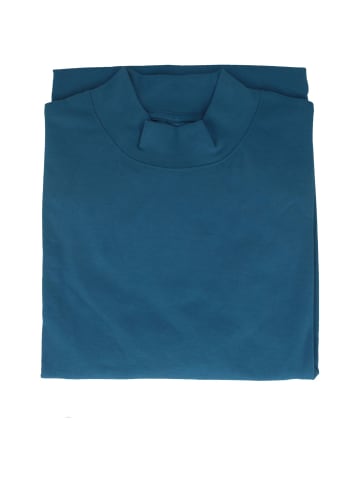 Ragman Langarm-T-Shirt in blau