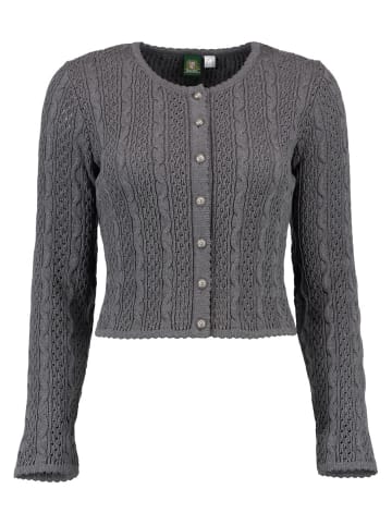 OS-Trachten Strickjacke Tikepe in anthrazit
