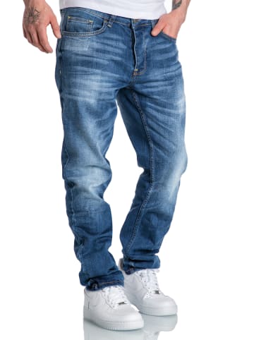 Amaci&Sons Regular Fit Destroyed Jeans KANSAS in Hellblau