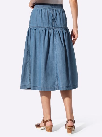 WITT WEIDEN Jeans-Rock in blue-bleached + blue-stone-washed