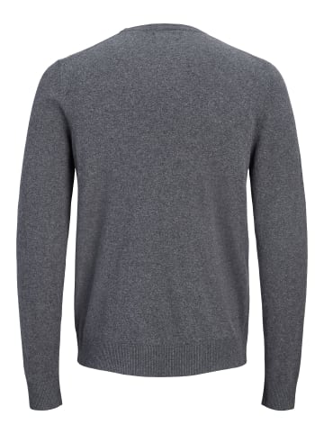 Jack & Jones Strickpullover in Dark Grey Melange