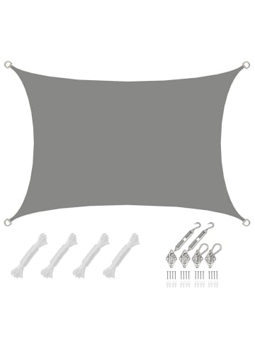 AMANKA Sonnensegel Desert Dunes 200 x 300 cm in grau