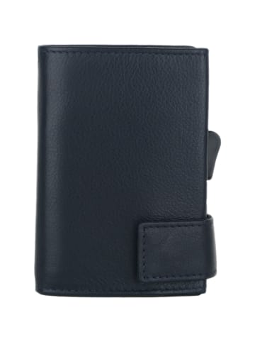 SecWal SecWal 2 Kreditkartenetui Geldbörse RFID Leder 9 cm in blau