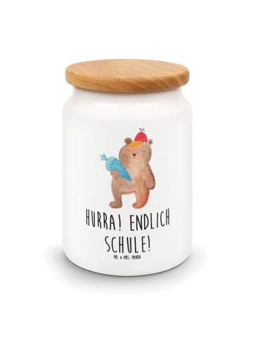 Mr. & Mrs. Panda salzdose Bär Schultüte mit Spruch in Weiß