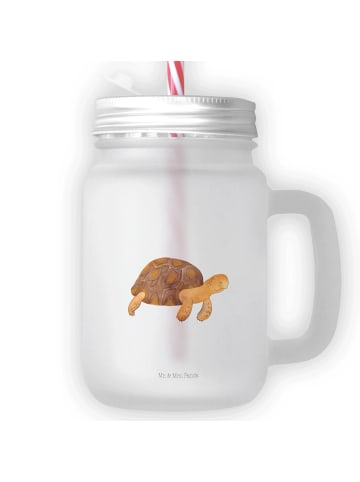 Mr. & Mrs. Panda Trinkglas Mason Jar Schildkröte MHerzieren ohn... in Transparent