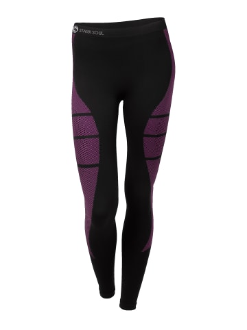 Stark Soul® Skiunterwäsche - Hose Funktionswäsche in schwarz-pink