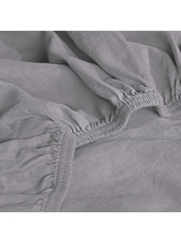 Erwin Müller Renforcé Spannbettlaken Würzburg in silber