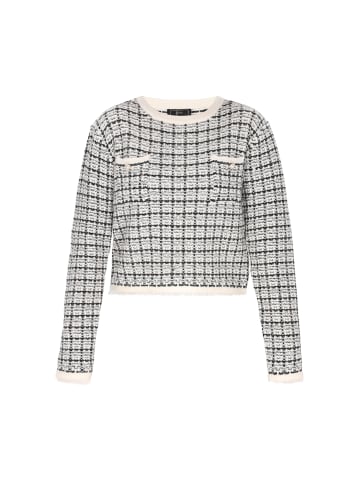 faina Women Sweater in offwhite black gold