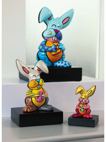 Goebel Figur " Romero Britto Blue Rabbit " in Bunt