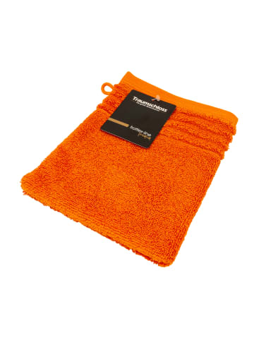 Traumschloss Frottier-Line Premium Waschhandschuh in orange