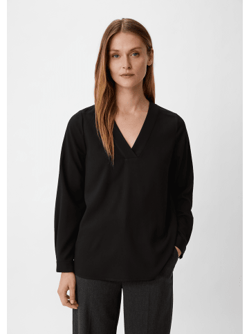 comma Bluse langarm in Schwarz