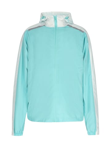 braelyn Jacke in Türkis Weiss