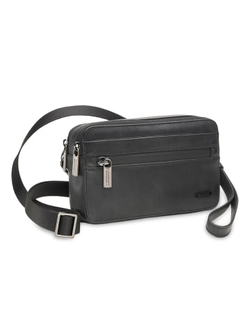 Roncato Detroit Umhängetasche Leder 21 cm in nero