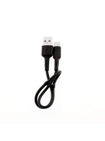 COFI 1453 Lade- und Datenkabel USB zu USB-C 30cm 2.4A Output in Schwarz