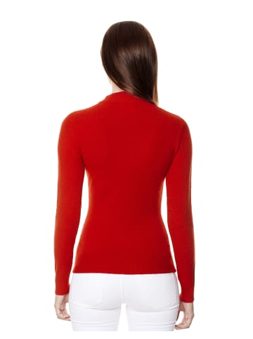 Vincenzo Boretti Pullover gerader Schnitt in rot