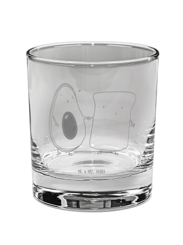 Mr. & Mrs. Panda Glas für Gin Avocado Toast ohne Spruch in Transparent