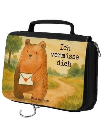Mr. & Mrs. Panda hygienetasche Bär Vermissen Design mit Spruch in Weiß