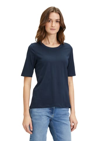 Betty Barclay Basic Shirt mit Rundhalsausschnitt in dunkelblau