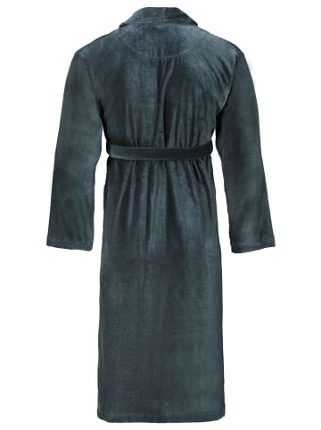 Vossen Bademantel mit Schalkragen in flanell