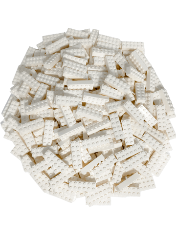 LEGO 2x6 Hochsteine Weiß 2456 250x Teile - ab 3 Jahren in white