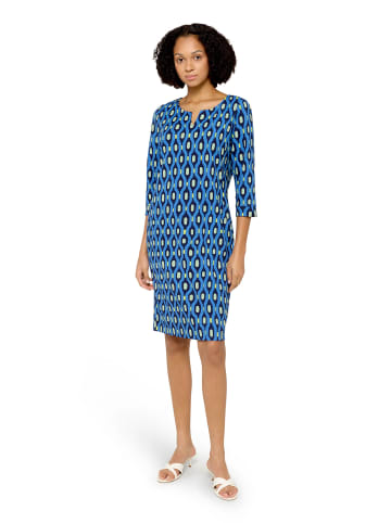 CARTOON Casual-Kleid mit Muster in Blau/Grün