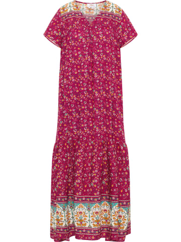 usha FESTIVAL Sommerkleid Mit Blumenprint in Beere Pink Mehrfarbig