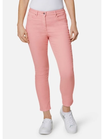 GOLDNER Schmale Stretchhose BELLA in lachsrosa