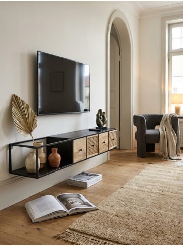 KADIMA DESIGN Lowboard Hängend Mango Massivholz / Metall 150x25x35 cm TV-Schrank