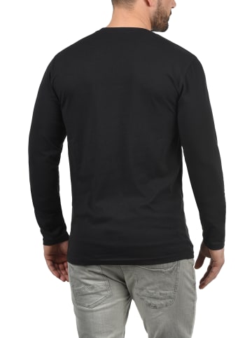 !SOLID Langarmshirt SDBeda 21102912ME Longsleeve mit V-Ausschnitt in Schwarz