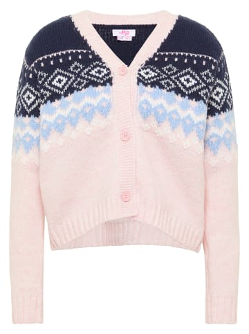 myMo Damen Strickjacke in Marine Rosa
