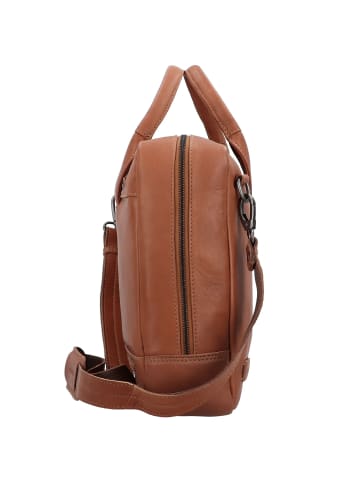 Plevier Gherkin Gherkin Aktentasche Leder 40 cm Laptopfach cognac