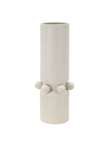 Mauro Ferretti Beige Keramikvase mit Kugeln Ø cm 15,5x41