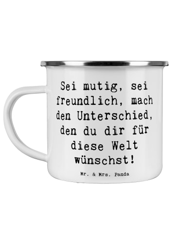 Mr. & Mrs. Panda Teetasse Spruch Freundlichkeiten verbreiten mit... in Weiß