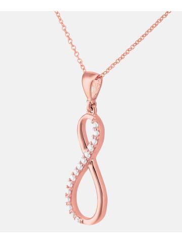Diamant L'éternel Halskette mit Anhänger aus 375 Roségold mit Zirkonia in Roségold