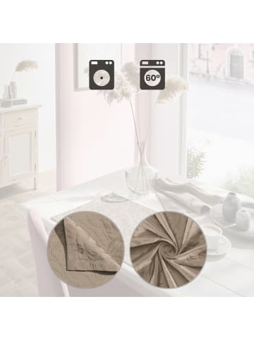 Erwin Müller Jacquard, Baumwollmischung Tischset 2er-Pack Cadiz in sand
