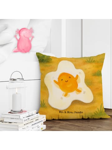 Mr. & Mrs. Panda Kopfkissen Spiegelei Ei Design ohne Spruch in Weiß