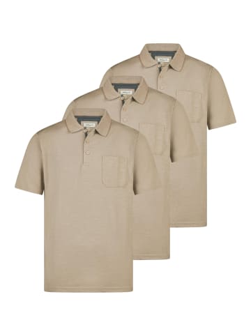 Redmond Poloshirt Basic in Beige