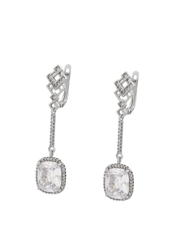 gaya Women Earrings in Silver White