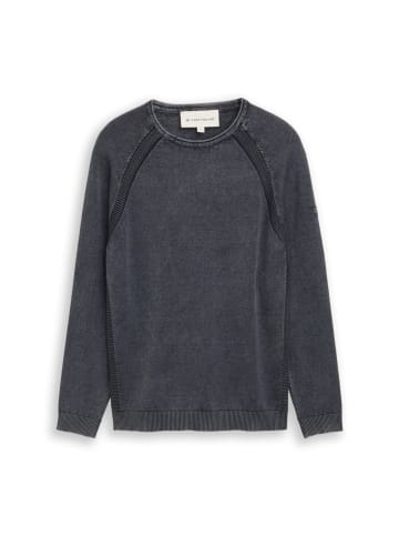 Tom Tailor Pullover ACID WASH KNIT in Blau
