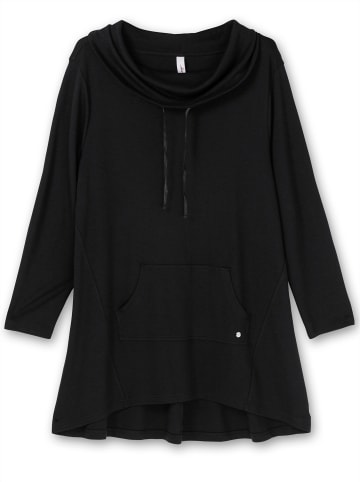 sheego Sweatshirt in schwarz