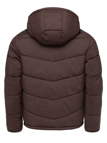 Humy Winterjacke mit Kapuze in Braun