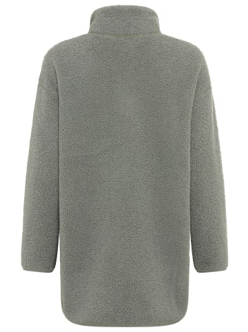 Polarino Fleecejacke in grau-grün