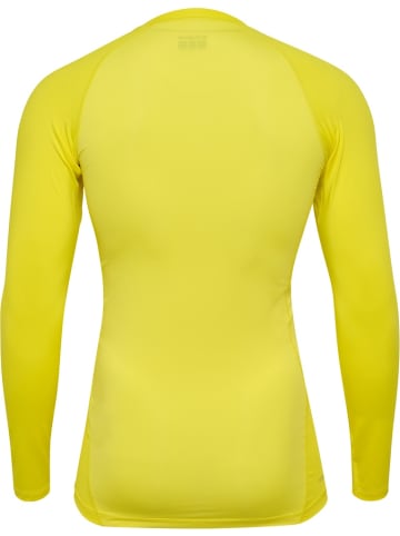 Hummel T-Shirt "Hmlbl Performance Tee L/S" in Gelb