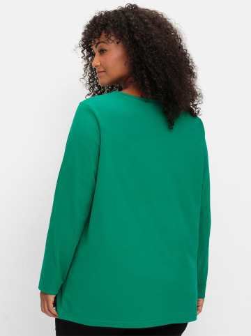 sheego Langarmshirt in grün