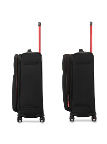 Roncato Move 4 Rollen Kofferset 3-teilig mit Dehnfalte in nero fumo