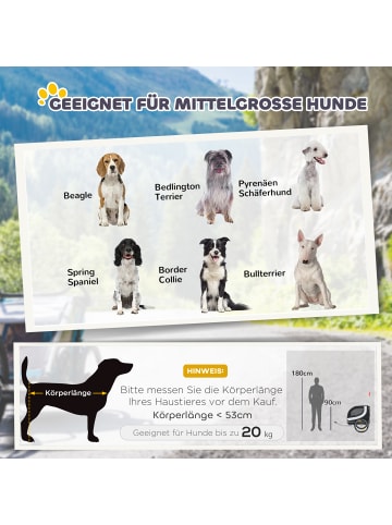 Pawhut Fahrradanhänger L130 x B73 x H90 cm